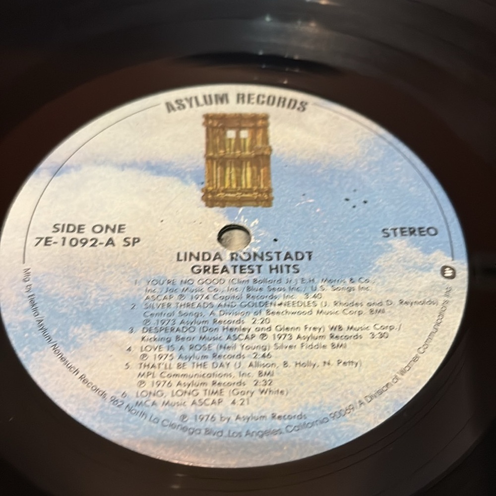 Linda Ronstadt Greatest Hits Vinyl Record LP Gatefold - Picture 9 of 9